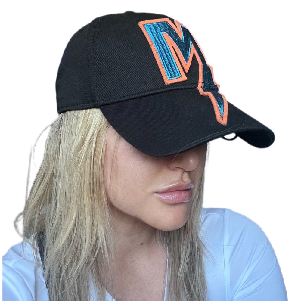 DIESEL baseball hat with piercing and flannel tie